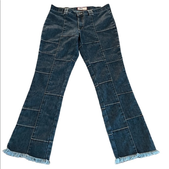 OLD NAVY VINTAGE PATCHWORK JEANS SIZE 13 - Picture 1 of 13